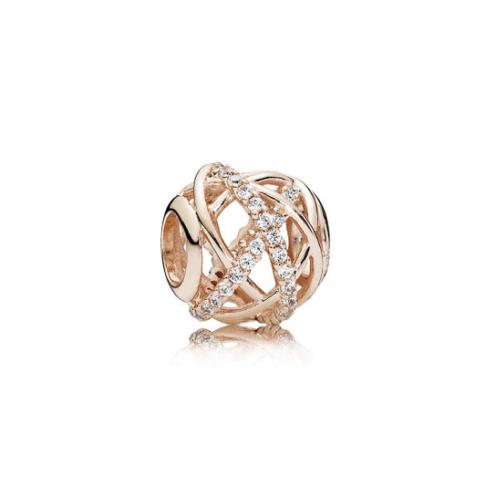 Charm linee intrecciate e scintillanti 781388CZ-1