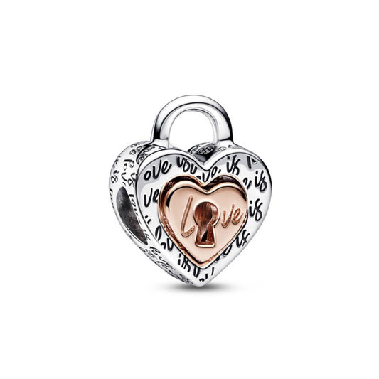 Charm Lucchetto Cuore "Love is love" Divisibile 782505C00-1