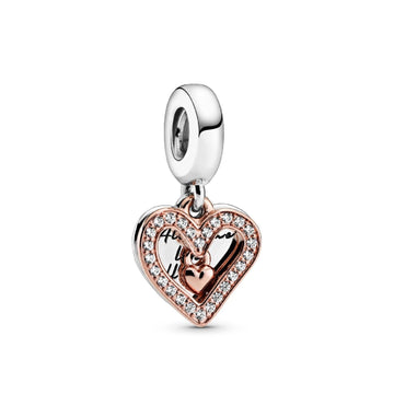 Charm pendente con cuore scintillante 788693C01-1