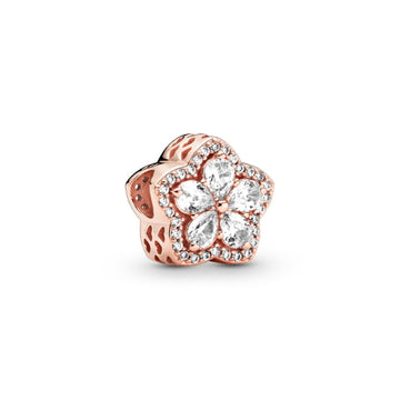 Charm Fiocco di neve con pavé scintillante 789224C01-1