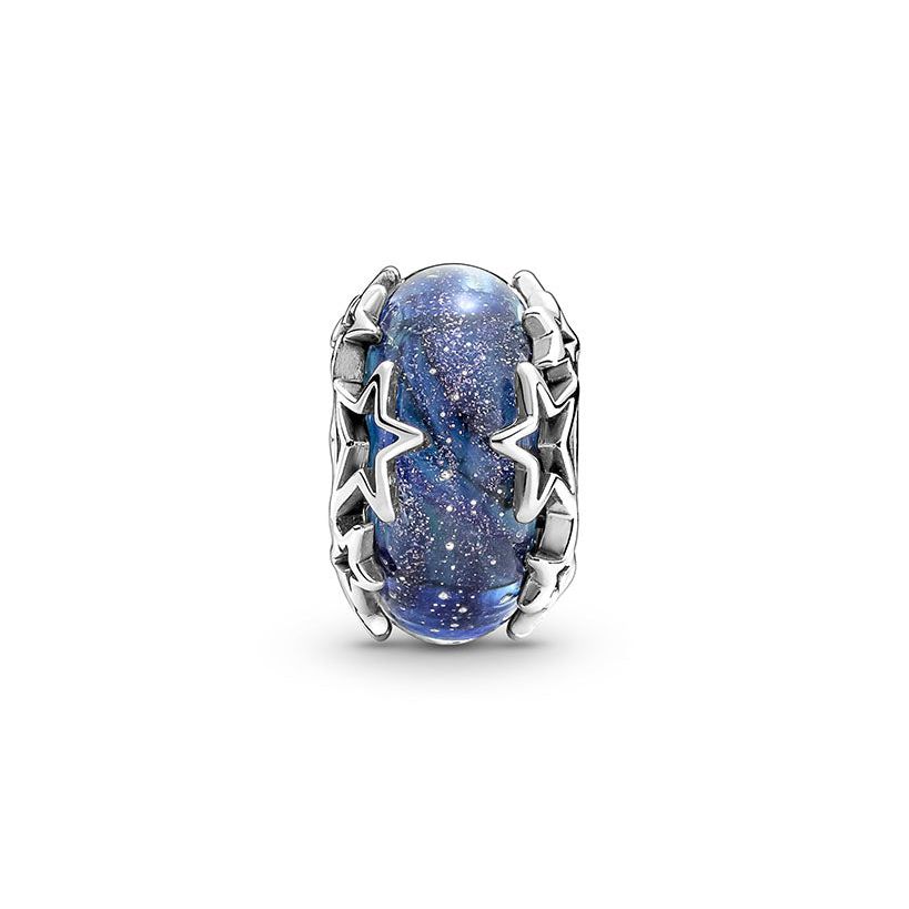 Charm Vetro di Murano Blu con Stelle 790015C00-4