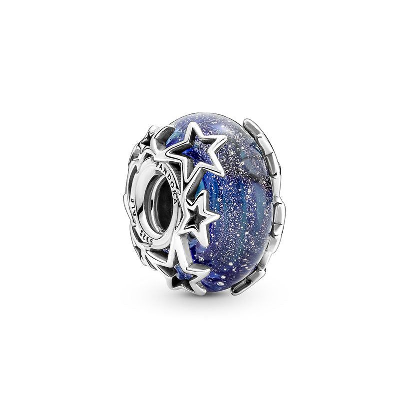 Charm Vetro di Murano Blu con Stelle 790015C00-5