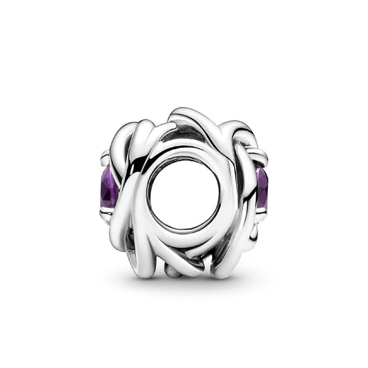 Charm Cerchio Eterno Viola Febbraio 790065C02-2