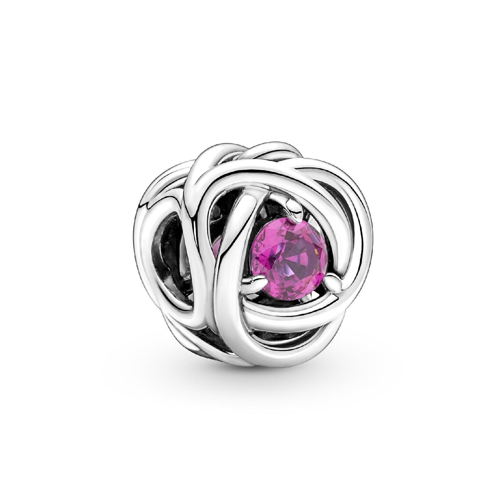 Charm Cerchio Eterno Rosa Ottobre 790065C05-1