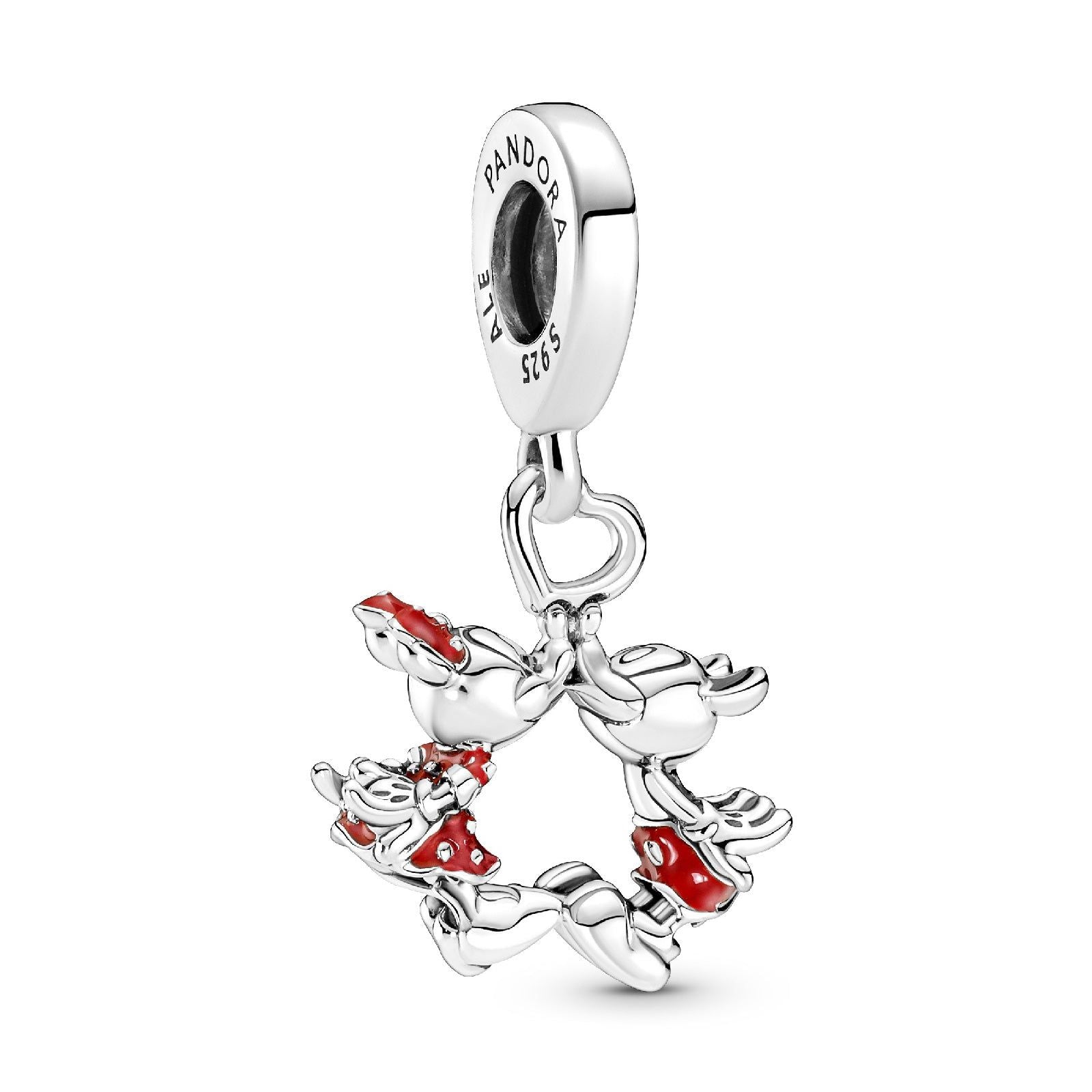 Disney, charm Pendente Mickey Mouse & Minnie, Il Bacio 790075C01-1