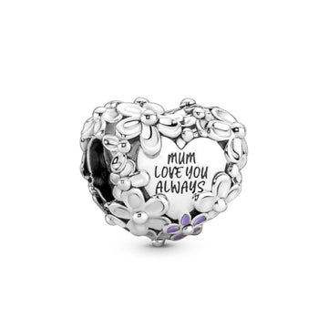 Charm Cuore Floreale 791155C01-1