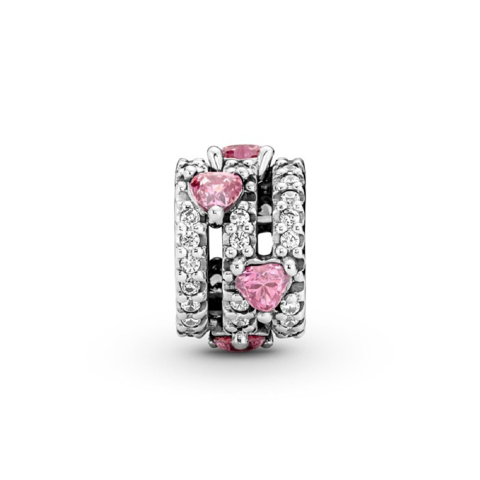 Charm Cuori Rosa 791161C01-3