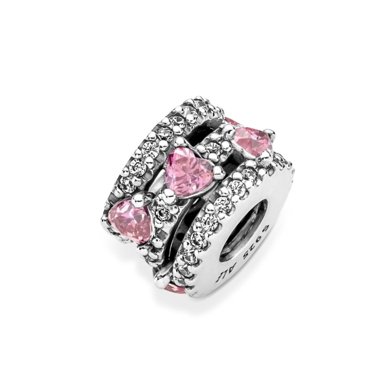 Charm Cuori Rosa 791161C01-4