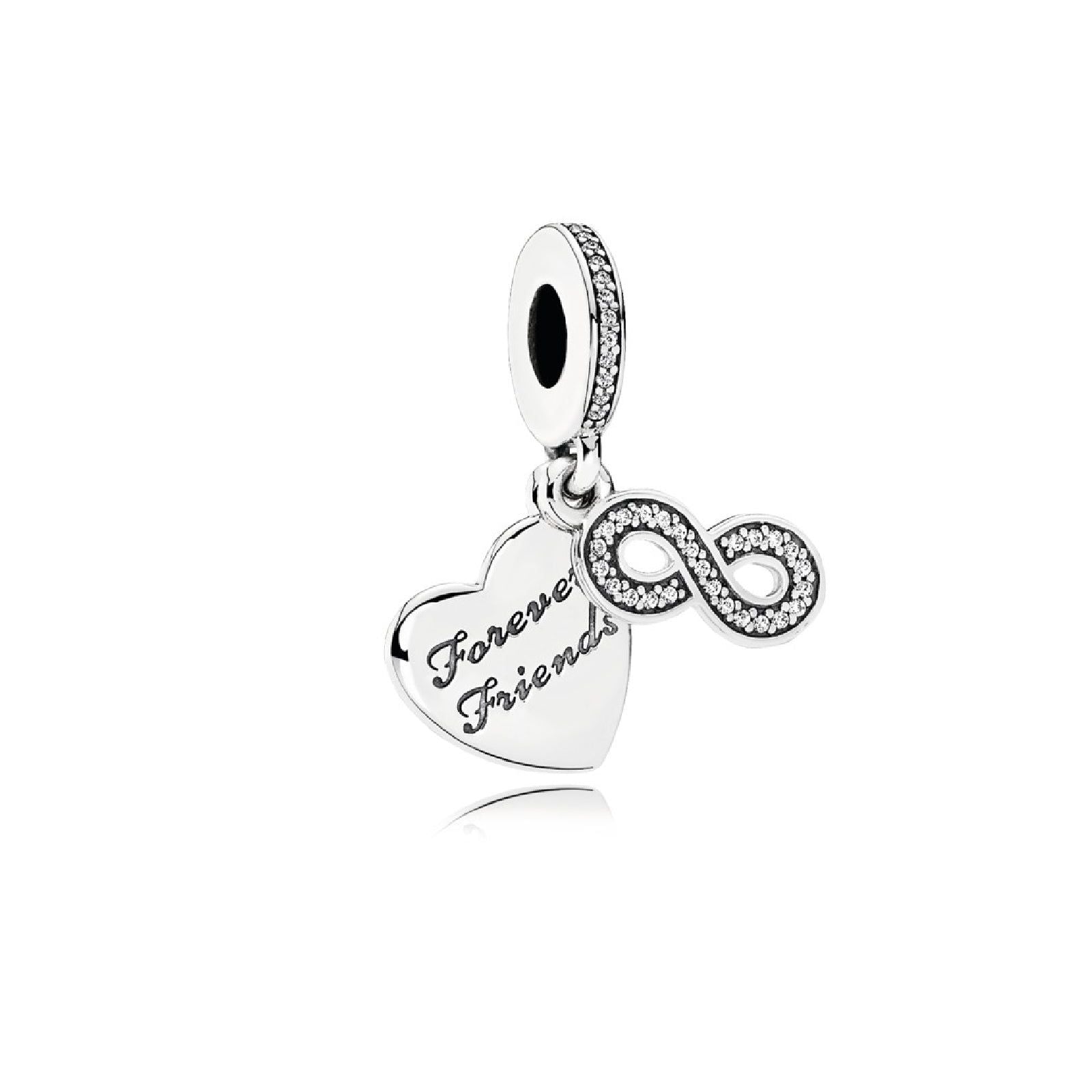 Charm pendente a cuore Amiche per sempre 791948CZ-1