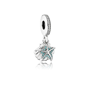 Charm pendente Stella marina e conchiglia 792076CZF-1