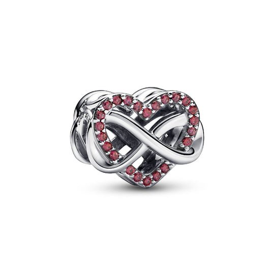 Charm Cuore Rosso e Infinito 792246C01-2