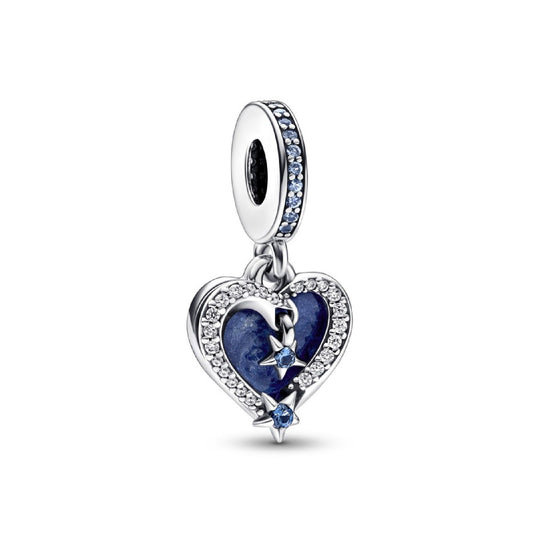 Charm Pendente Cuore e Stelle Blu 792356C01-1