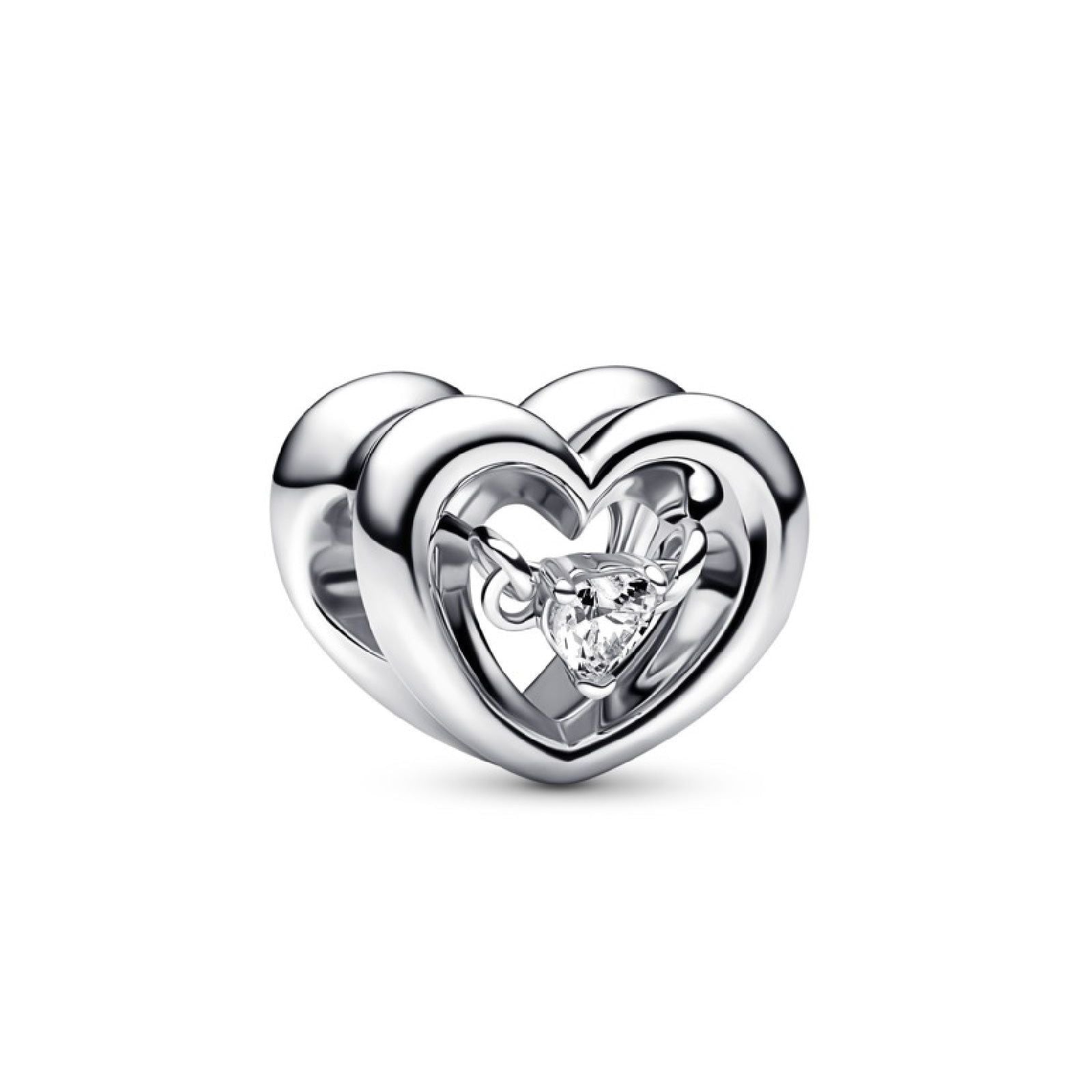 Charm Cuore Splendente con Pietra 792493C01-1