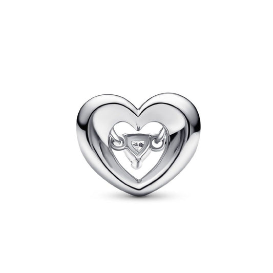 Charm Cuore Splendente con Pietra 792493C01-2