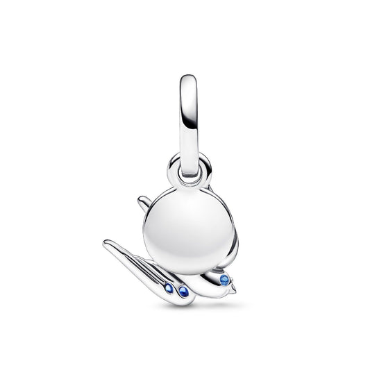 Charm pendente doppio Rondine Scintillante e Messaggio 792570C01-2