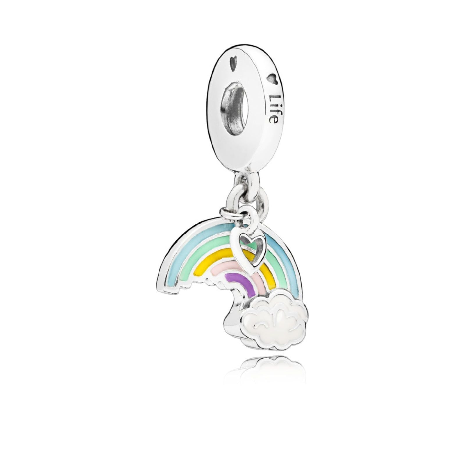 Charm pendente Arcobaleno e nuvole 797016ENMX-1