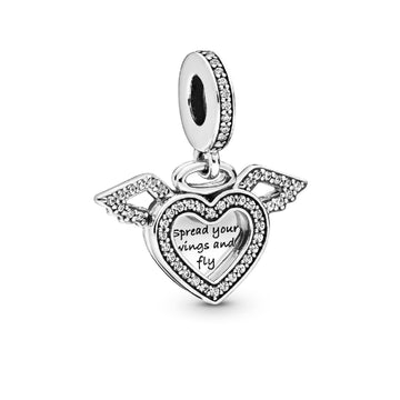 Charm pendente Cuore e ali d’angelo 798485C01-1