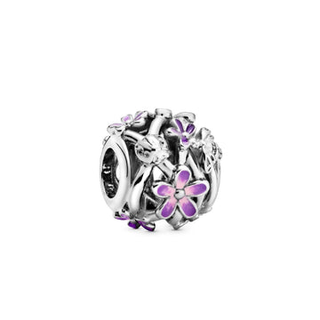 Charm Margherita viola con lavorazione openwork 798772C02-1