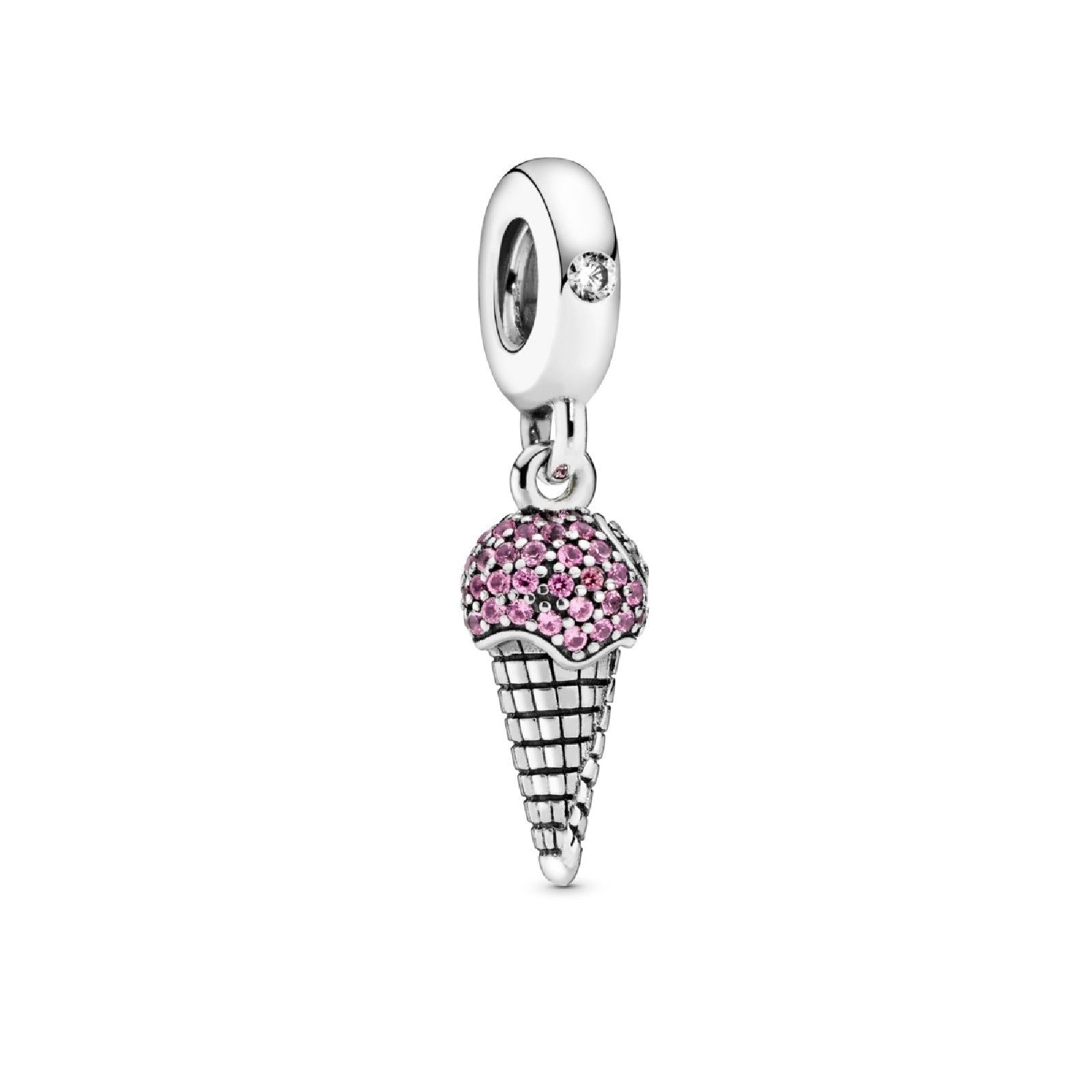 Charm pendente Cono gelato con pavé 798801C01-1