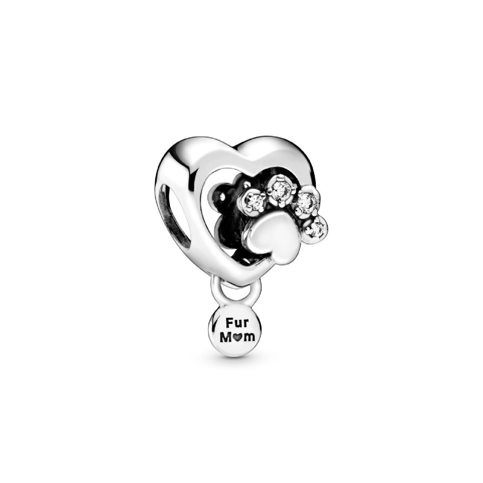 Charm Zampina e cuore scintillante 798873C01-1