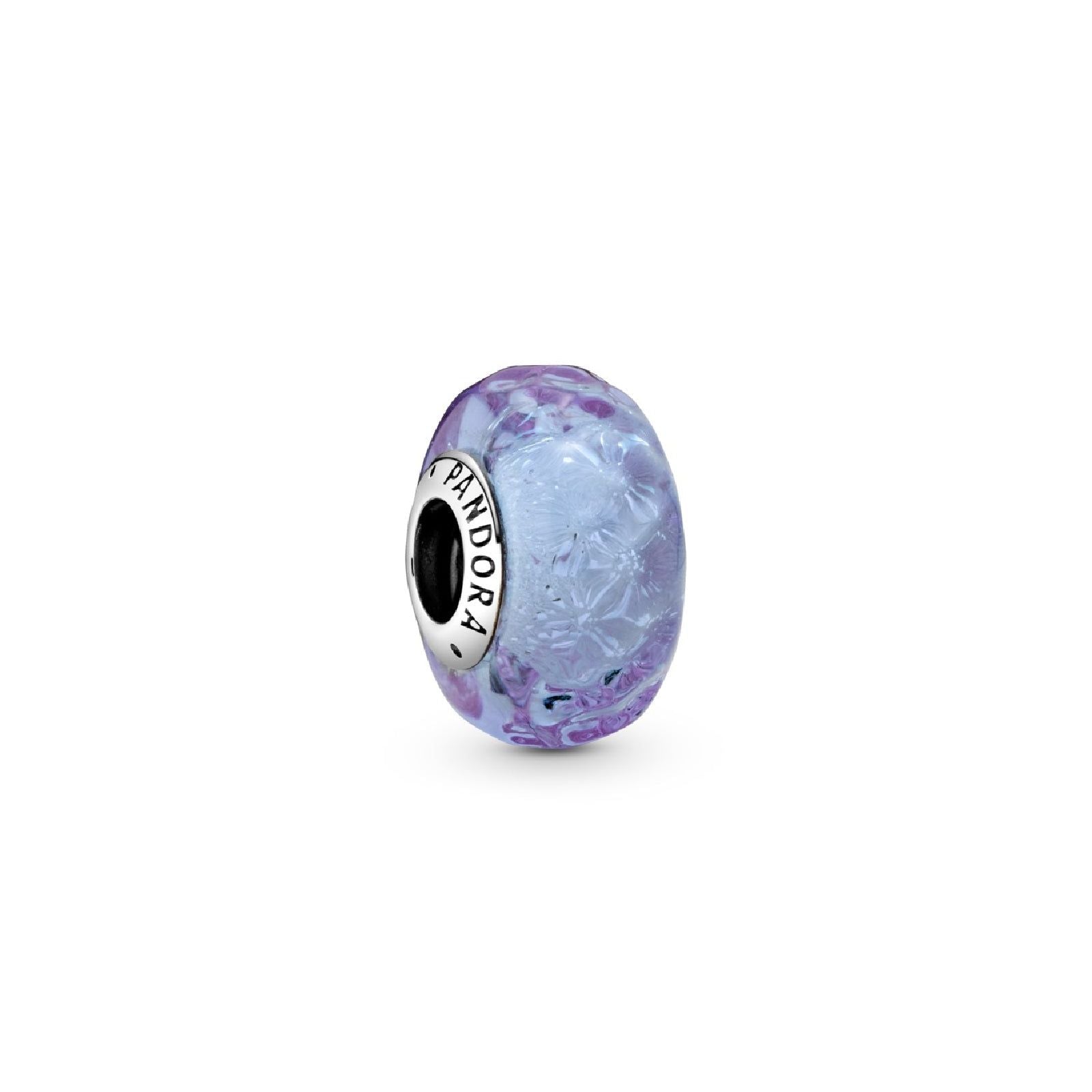 Charm in vetro di Murano color lavanda con onde 798875C00-1