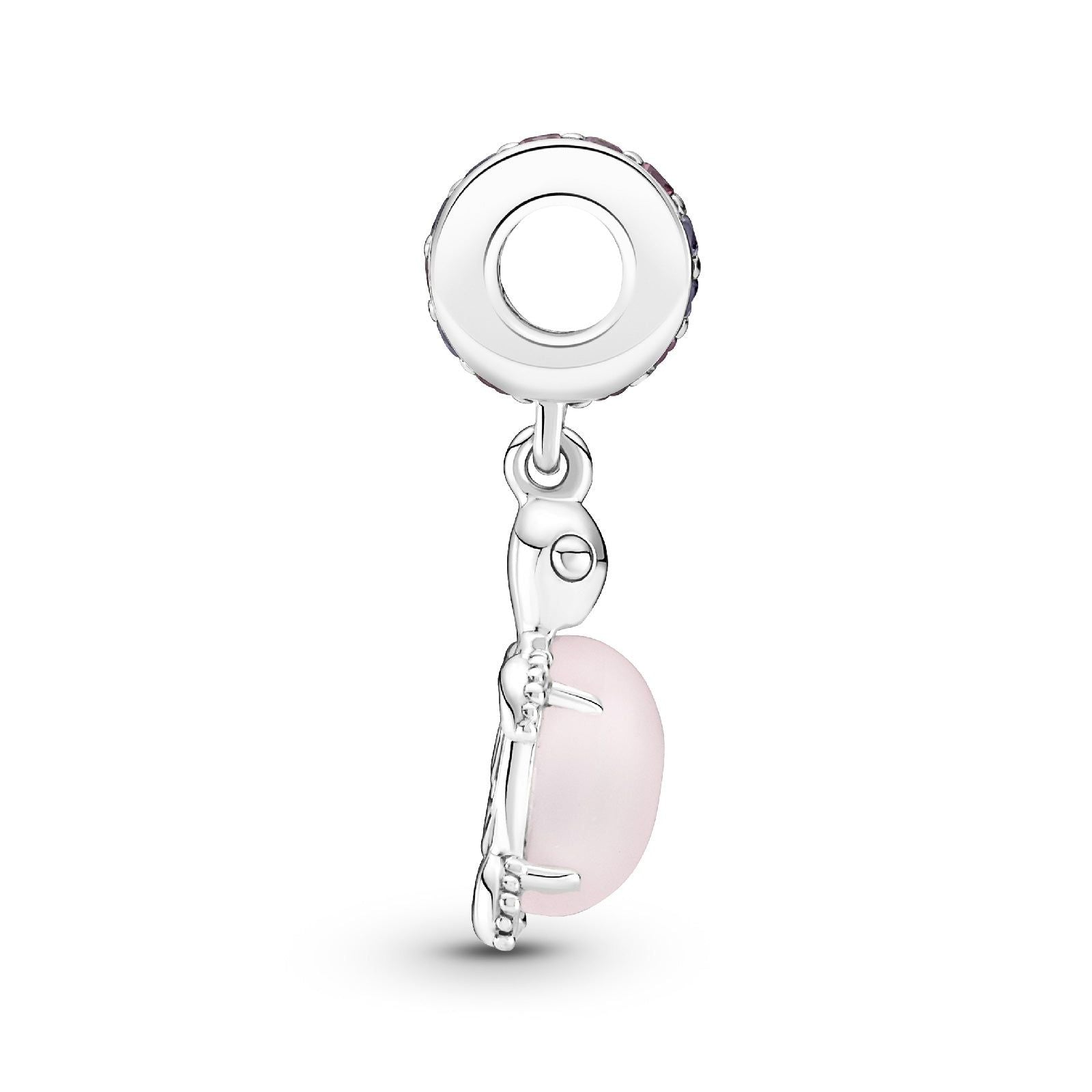 Charm Pendente Tartaruga Marina Rosa Vetro di Murano 798939C02-3