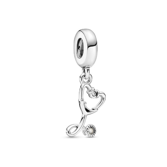 Charm pendente con cuore Stetoscopio 799072C01-1