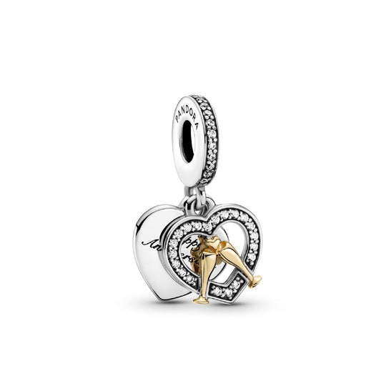 Charm pendente bicolore Buon compleanno 799322C01-1