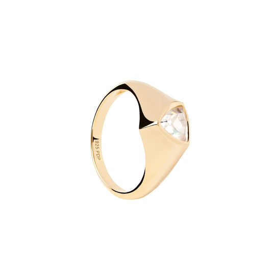 Anello PDPAOLA Essential Triangle Shimmer da donna