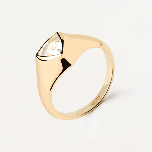 Anello PDPAOLA Essential Triangle Shimmer da donna