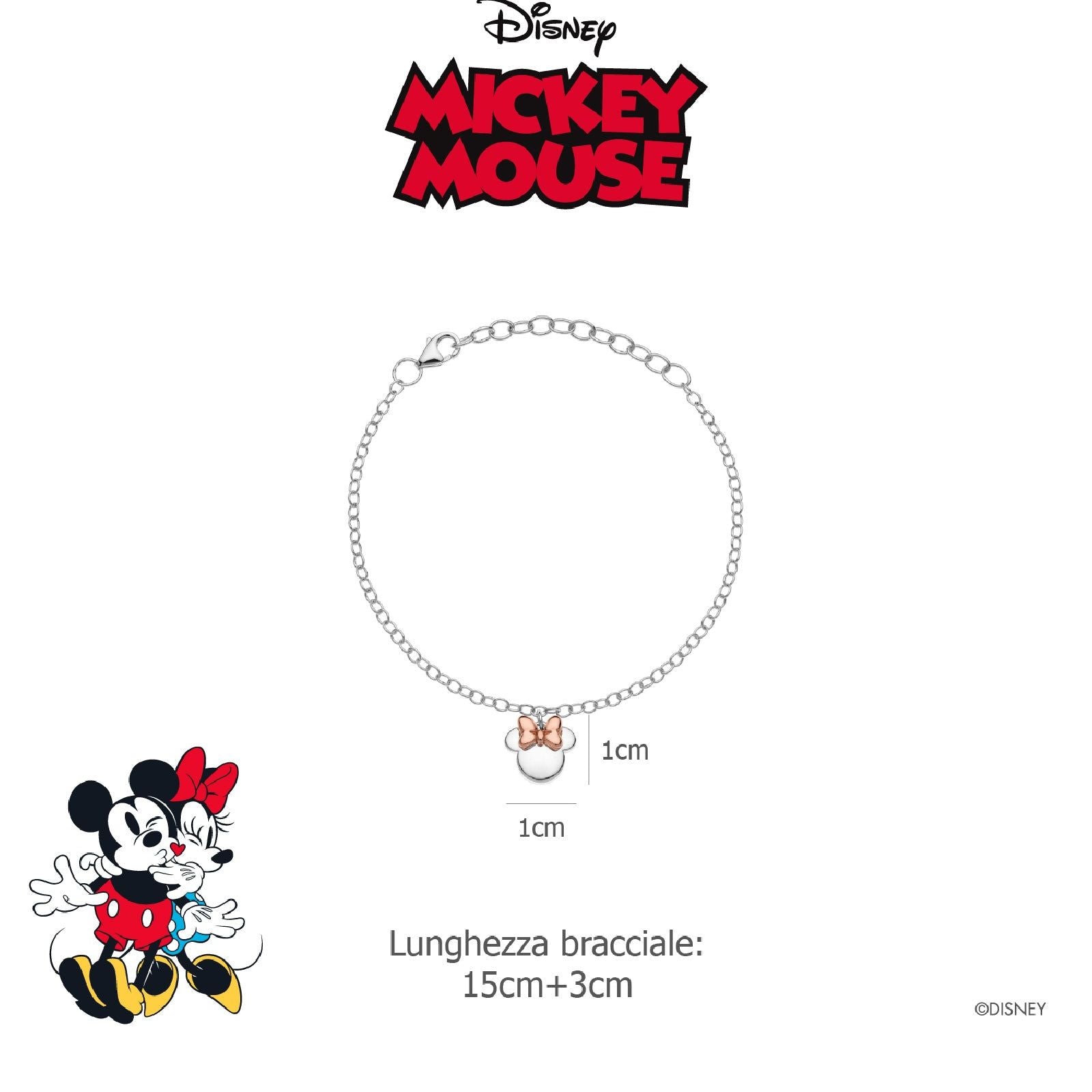 Bracciale Disney Mickey Mouse da bambina BS00034TL-55-CS-2