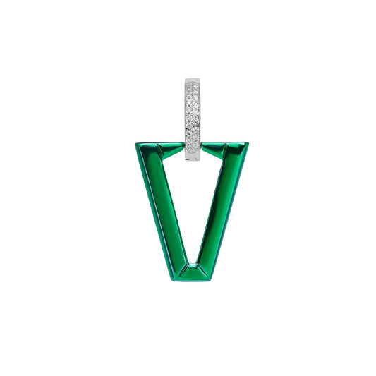 Orecchino singolo Valentina Ferragni Uali Metallic Green da donna