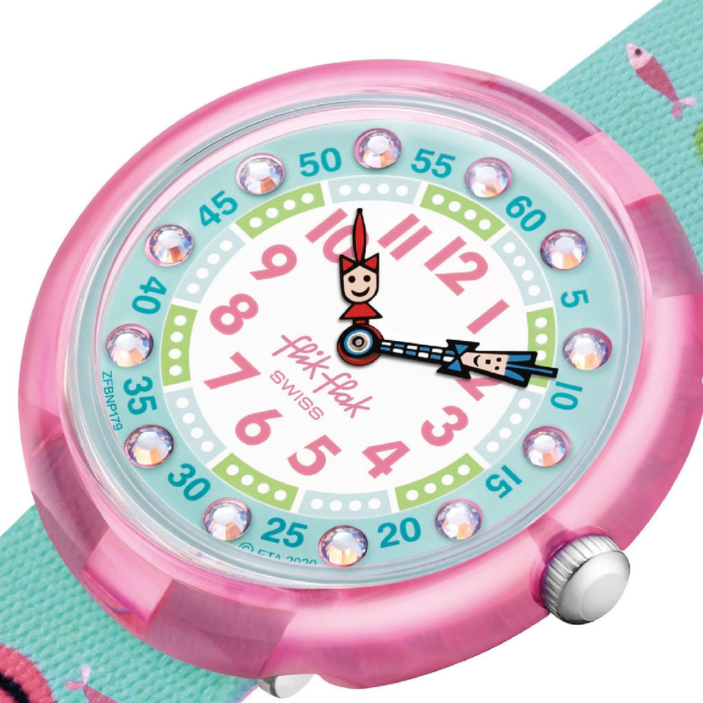 GIOIELLERIA PRINCESS • FLIK FLAK – OROLOGIO BAMBINO - COLLECTION RETRO BLUE