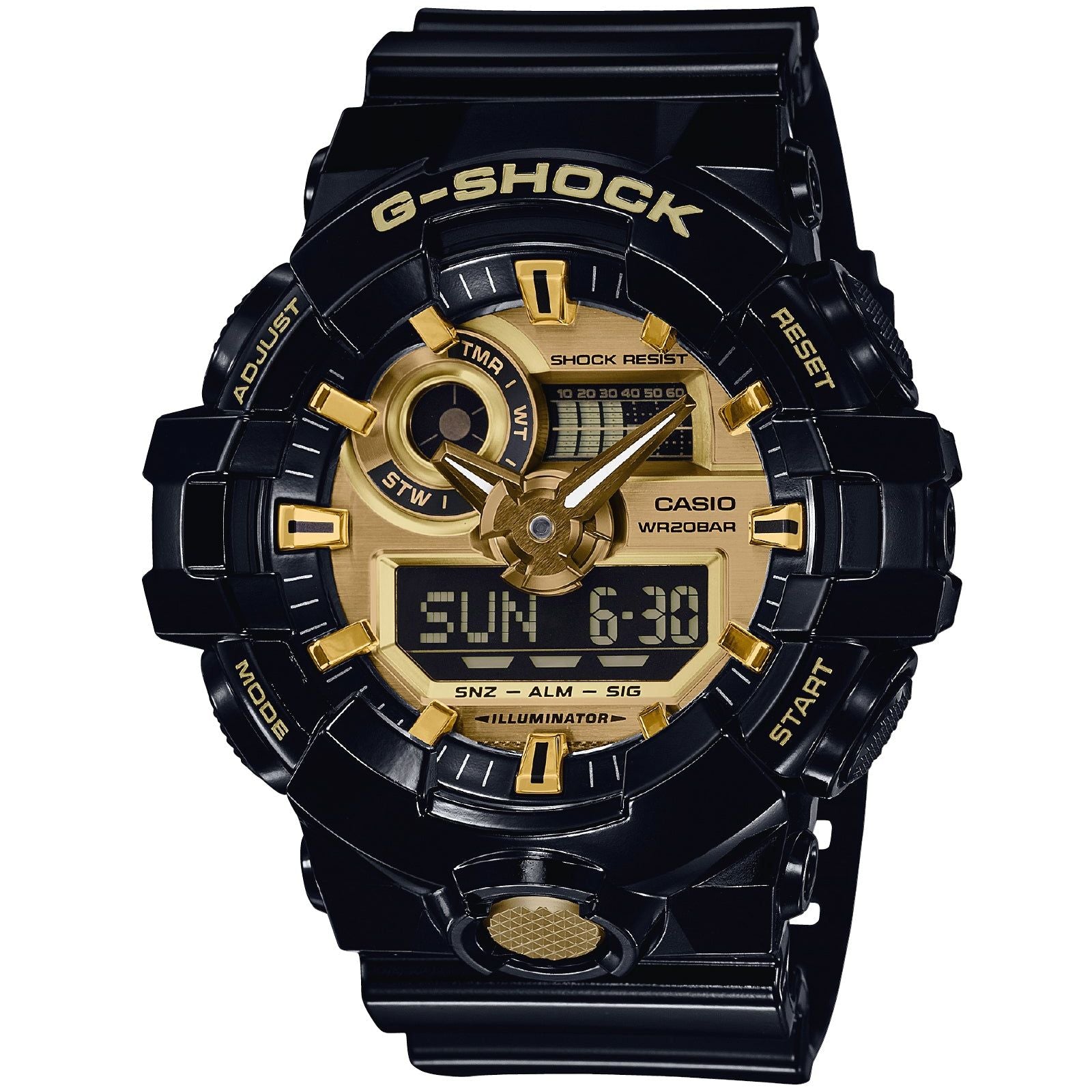 Orologio digitale e analogico Casio G-Shock da uomo GA-710GB-1AER-1