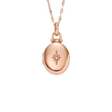 Collana Fossil Locket da donna