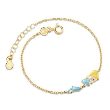 Bracciale leBebé Primegioie da bambina in oro giallo PMG090